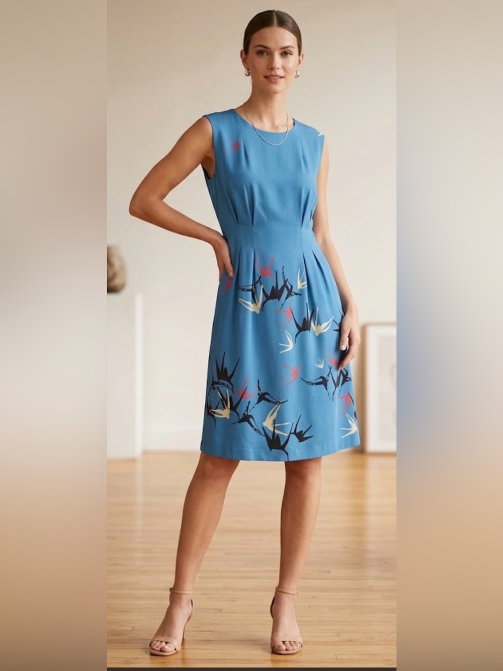 Anthropologie Shadow Bird Shift Dress  by Sariah Carson Size 4
